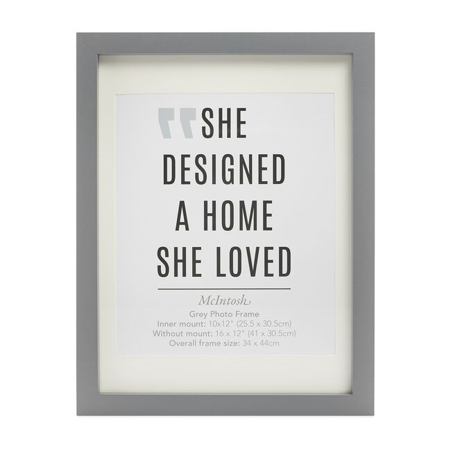 10X12 MCINTOSH GREY Photo Frame 12X16 W/OUT MOUNT