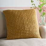 BOBBLE TEXTURED OCHRE 55x55cm Cushion