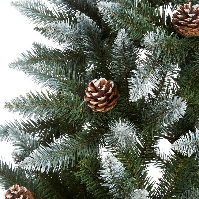 Colorado 7ft Frosted Pine Cone Christmas Tree