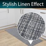 JVL Elegance Grey Runner 50cm x 150cm