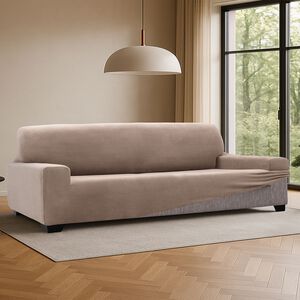 REGAL MILLS EASYSTRETCH VELVET LINEN  4 Seater Sofa Cover