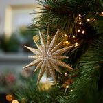 12.5cm Gold Star Christmas Tree Decoration 