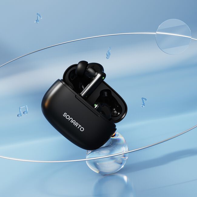 SONARTO TRUE WIRELESS EARBUDS - BLACK