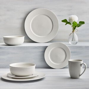 Abney & Croft Embossed Arbor 16 Piece Dinner Set