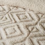 SINGLE DUVET COVER Fusion Geo Fleece Natural