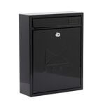 Steel Letterbox - Compact Black