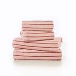 Deyongs Malmo Stripe Hand Towel Pink/Rose