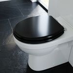 Beldray Black Wooden Toilet Seat