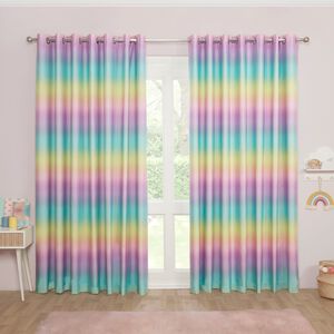 BLACKOUT & THERMAL RAINBOW SKY MULTI 66x72 Curtain