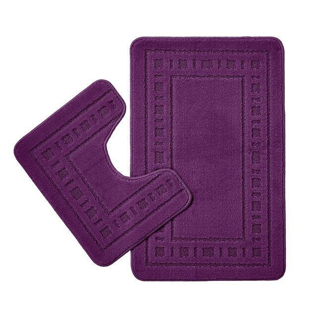 CATHERINE LANSFIELD ARMONI PLUM 2PC Bath Set 