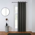 HACKNEY BLACKOUT CHARCOAL 135x240cm Curtain Panel 