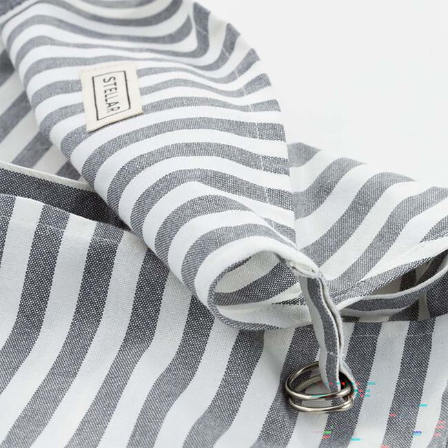 Stellar Grey Stripe Apron