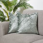Velvet Crush Cushion Cover 2 Pk 45x45cm - Charcoal