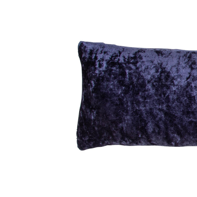 Velvet Crush Draught Excluder 22 x 90cm - Navy