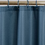 Waffle Shower Curtain - Navy