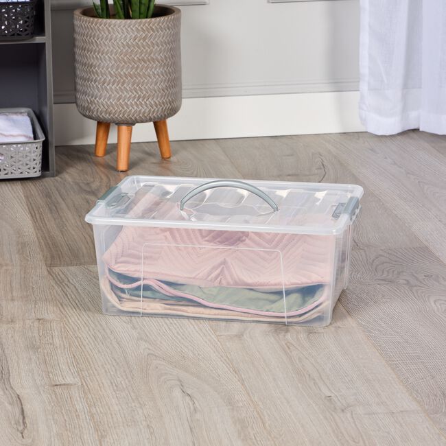 STORAGE MASTER 20L STORAGE BOX WITH CLIP AND HANDLE