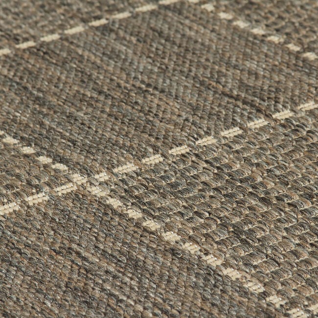 CHECKERED FLATWEAVE  60x110cm Grey