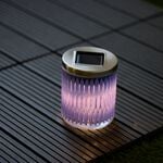 Pastel Glass Jar Solar Garden Light