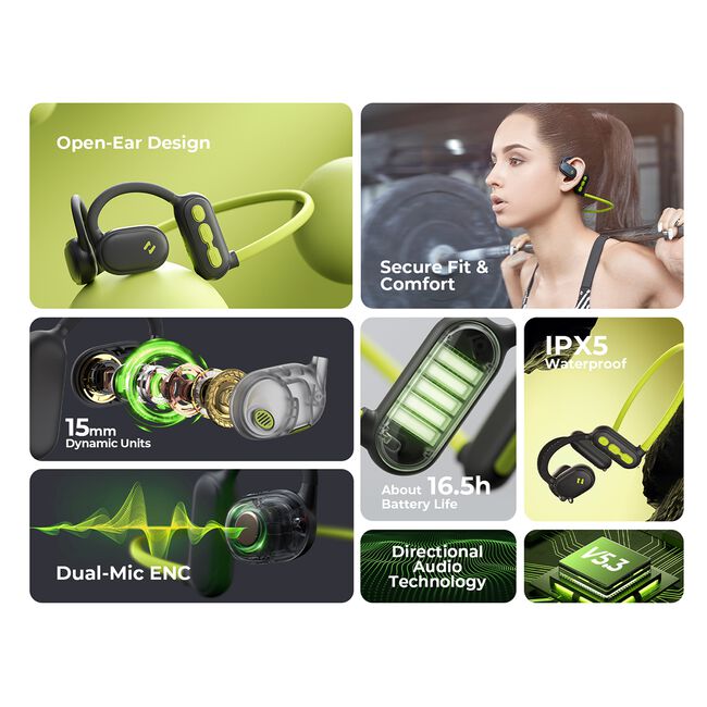 HAVIT Neckband Earphone Green