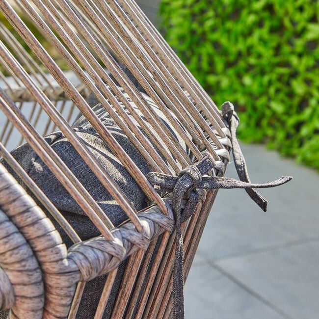 Aventino Luxury Rattan Lounging Chair With Stool