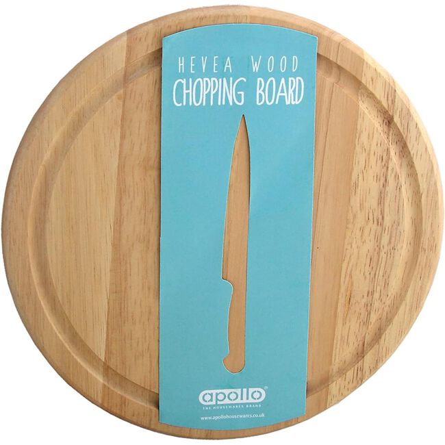 Apollo Rubberwood Round Bread & Cheese Board 25cm