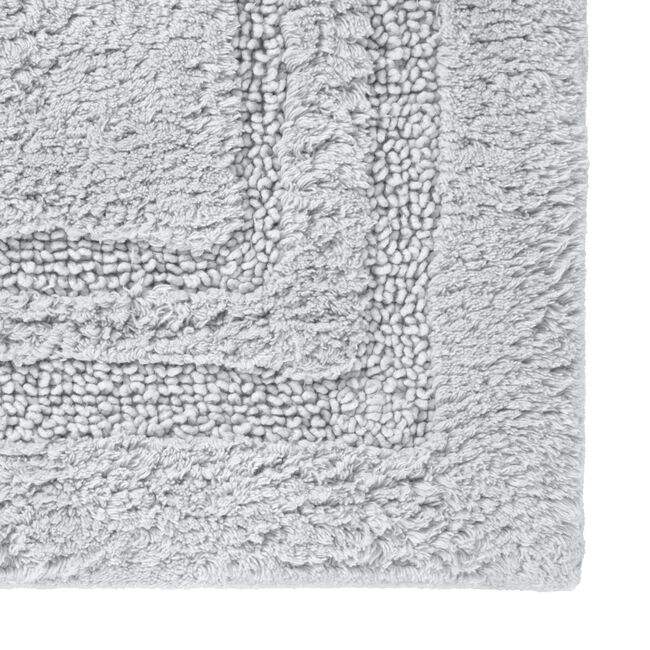 COTTON BORDER SILVER 50x80 Bath Mat