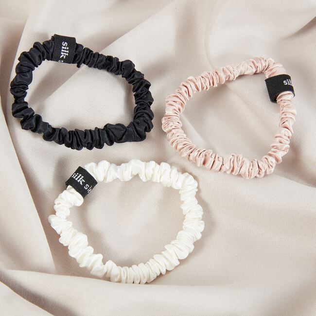 Silk Hair Ties - 3 Pack