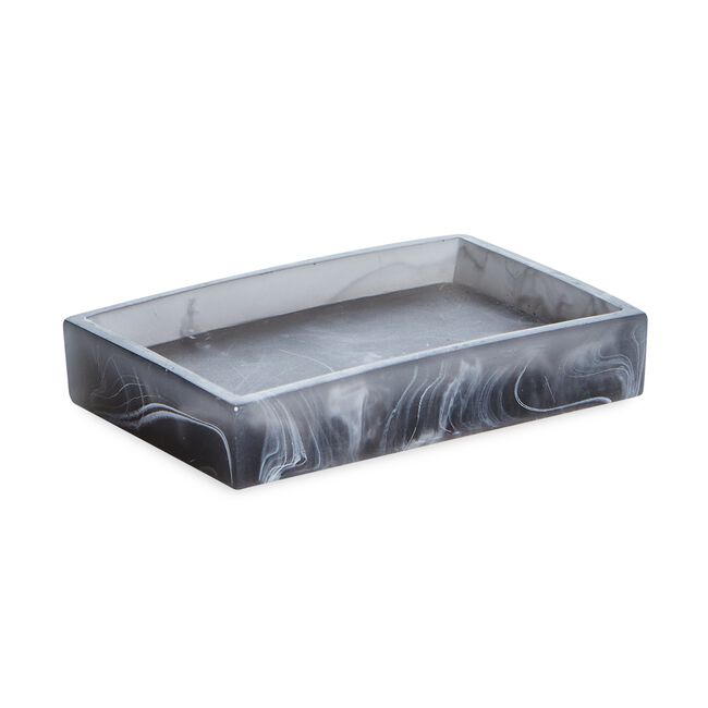 SALERNO SOAP DISH Black