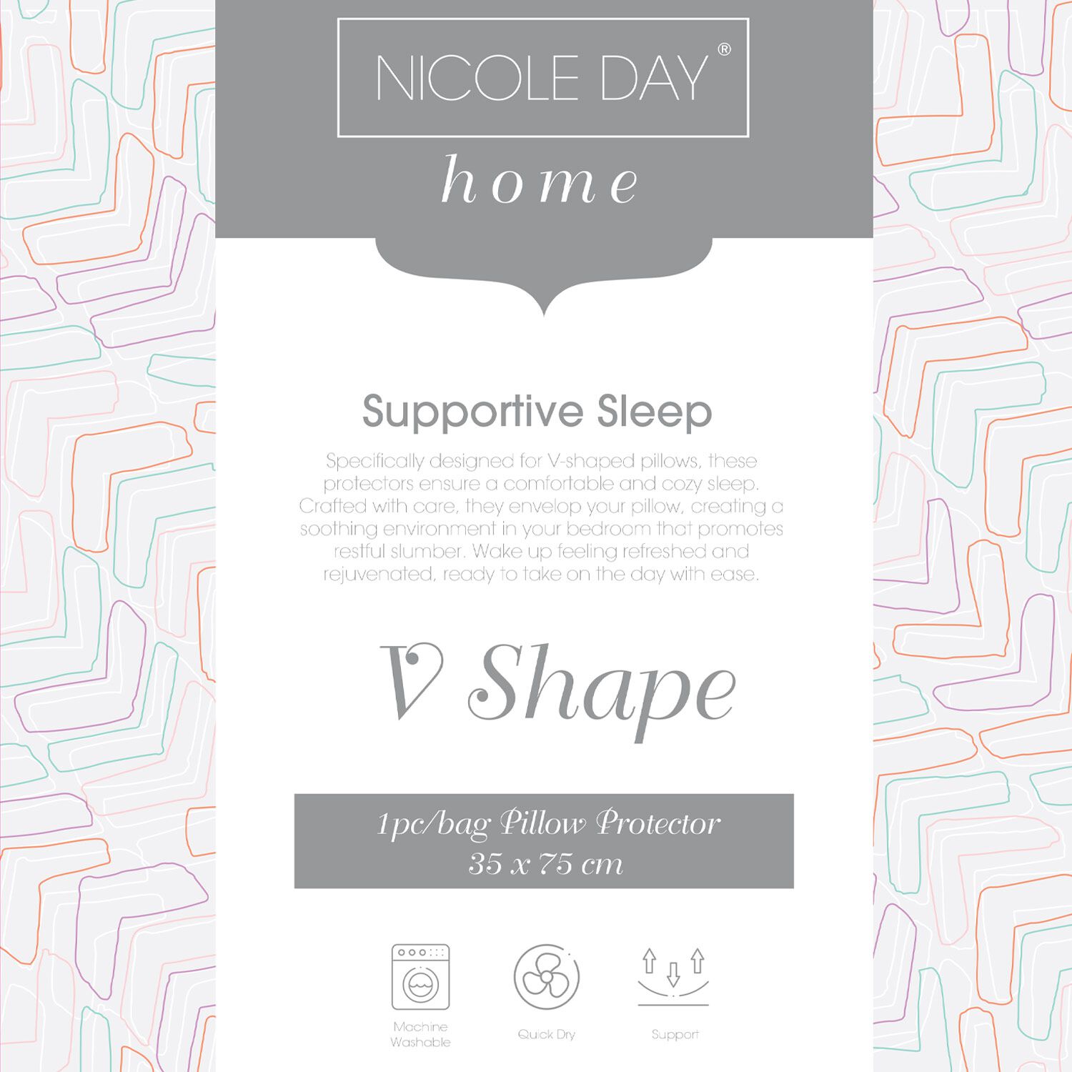 V shaped cheap pillow protector