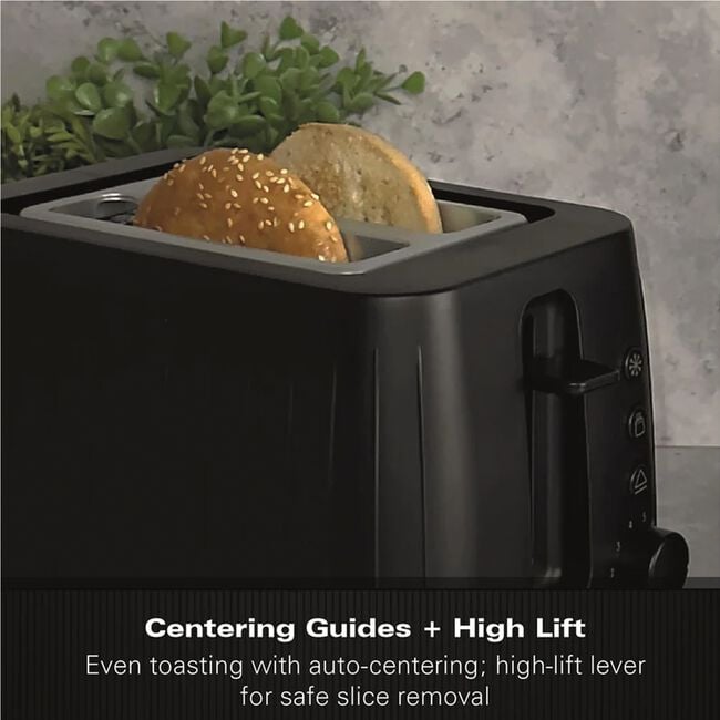 Hamilton Beach Stealth 2 Slice Black Toaster