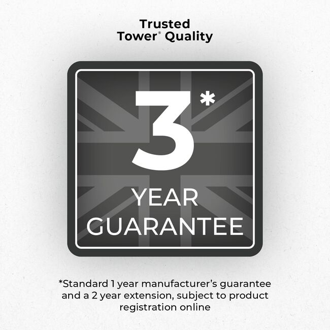 TOWER SOLITAIRE GREY 2 Slice Toaster