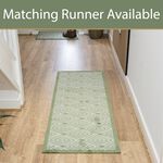 JVL Geo Green Mega Door Mat 50cm x 75cm