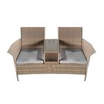 Verona Rattan Companion Bench
