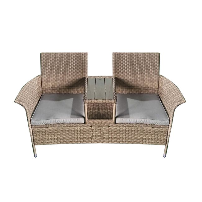Verona Rattan Companion Bench
