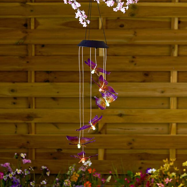 Butterfly Solar Wind Chime