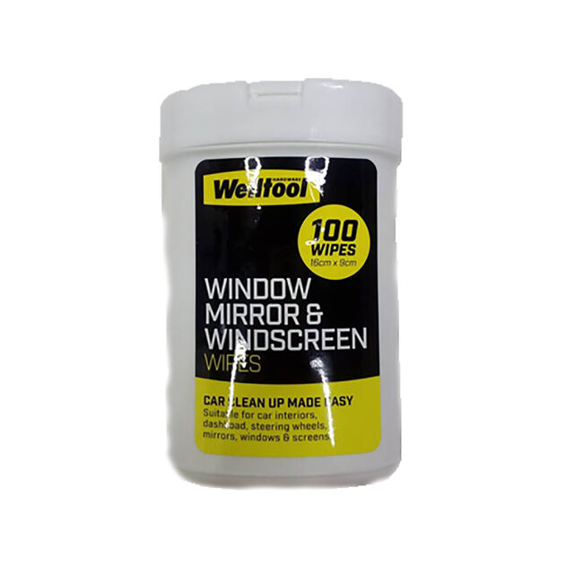 Window Mirror & Windscreen Wipes - 100 Sheets
