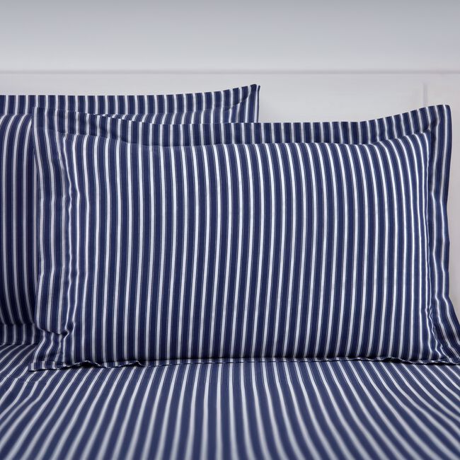 Junia Oxford Pillowcase Pair - Navy