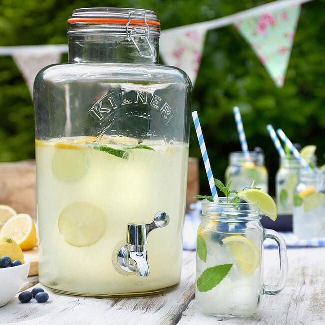 Kilner Clip Top Round Drinks Dispenser 5 Litre