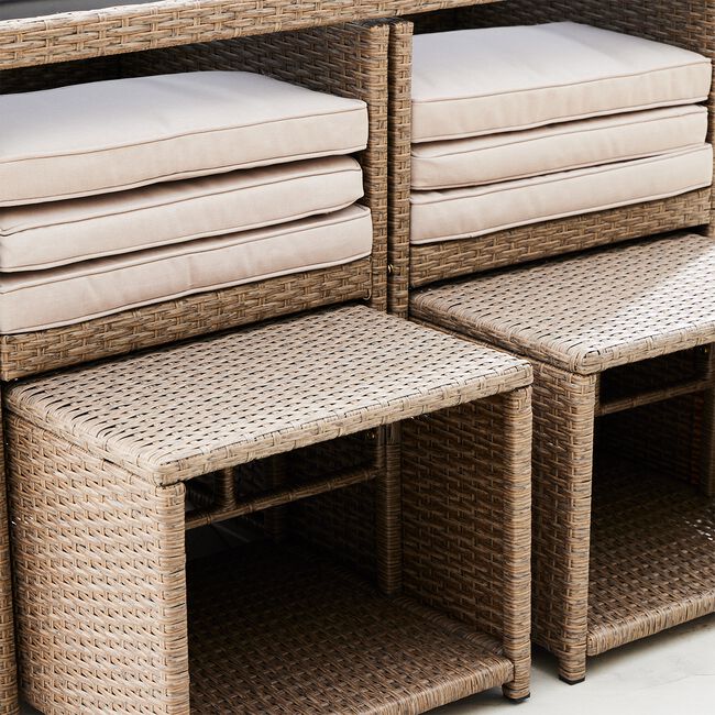 Marsala 5-piece Rattan Garden Set