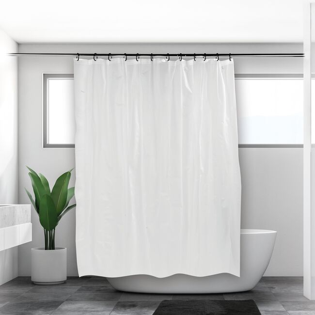 BELDRAY ANTIBAC PEVA WHITE Shower Curtain