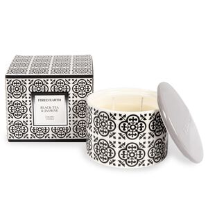Fired Earth Black Tea & Jasmine Large Candle