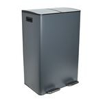 60L RECYCLING BIN Dark Grey