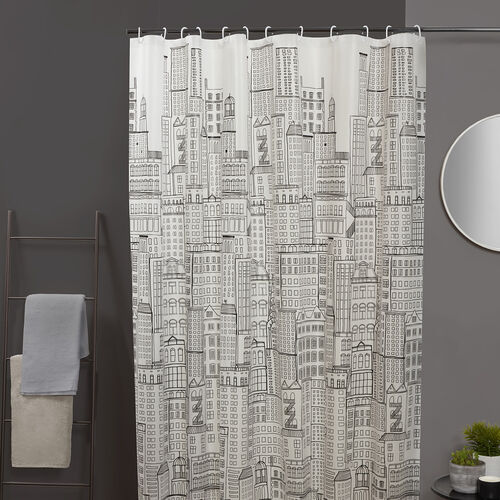 PEVA City Scape Multi Shower Curtain Home Store + More