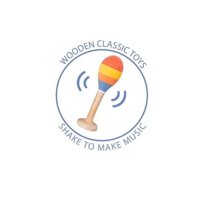 Learn & Play Stand Up Maracas Wooden Toy
