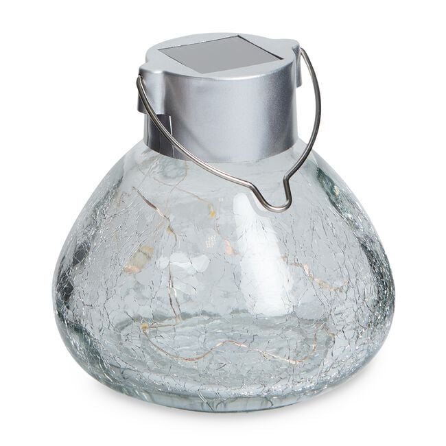 Glass Solar Disc Garden Light