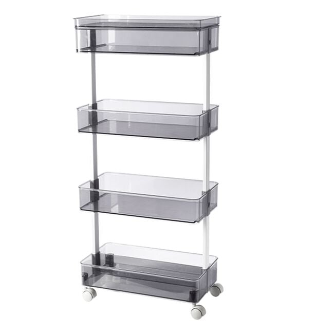 Storage Master 4-Tier Rolling Trolley Cart