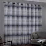 OMBRE BANDS SILVER 66x72 Curtain