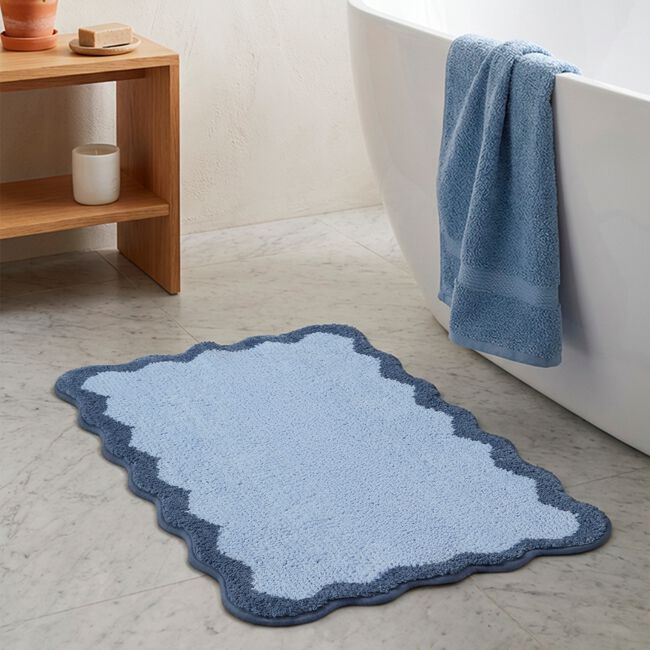 SCALLOP CHAMBRAY 50X80 Bath Mat