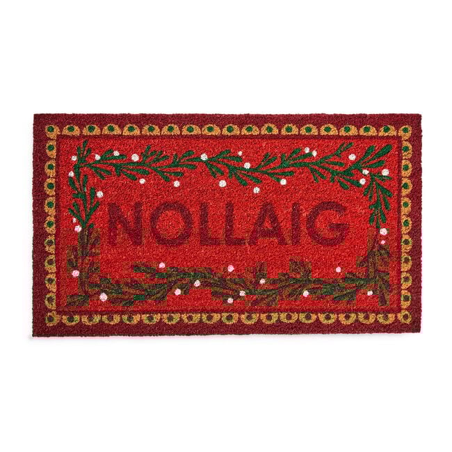 Nollaig Red Doormat 40cm x 70cm 