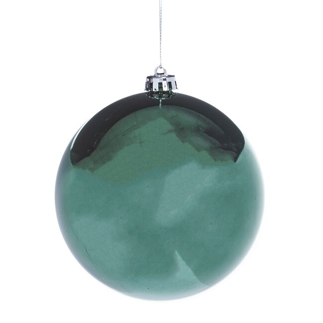 3 PACK 12CM Forest Green Baubles